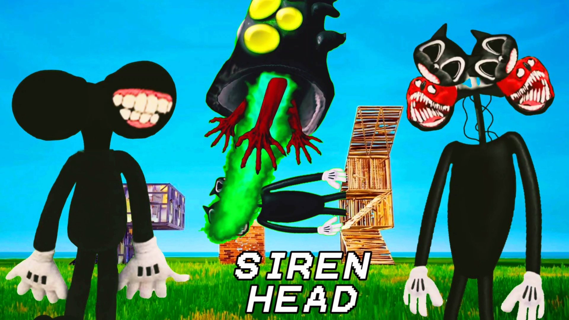 📢 СИРЕНОГОЛОВЫЙ 📢 - ЗАБАВНЫЕ ИСТОРИИ. Siren Head прикол #2. смотреть онлайн