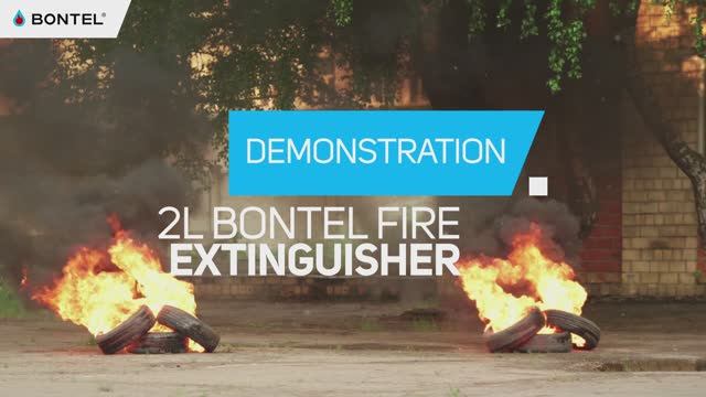 How to choose a fire extinguisher? Demonstration of the BONTEL fire extinguisher in action смотреть онлайн
