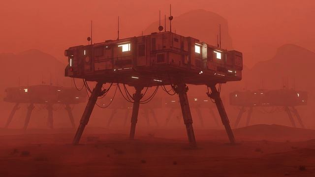 HAUNTING LIGHTS ｜ Dark Dystopian Ambient ｜ Alien World Soundscape ｜ Dystopian Ambience, Background-(