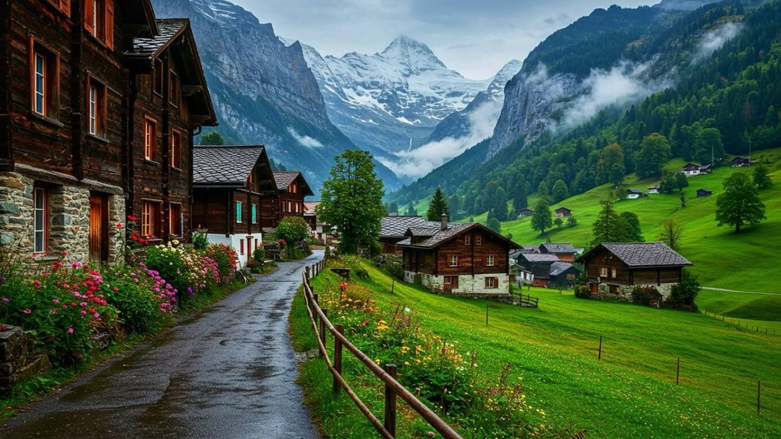 Самая красивая горная деревня Швейцарии - Мюррен, настоящий рай на земле | #шариклайф смотреть онлайн