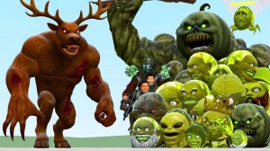 Проклятый Олень в Роблоксе 99 ночей в лесу Против всей семьи Лин Ганг Мелон