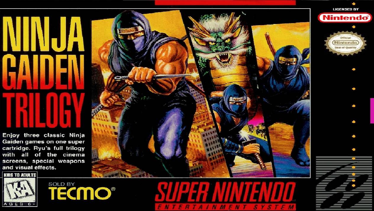 Ninja Gaiden Trilogy (SNES) Полное прохождение смотреть онлайн