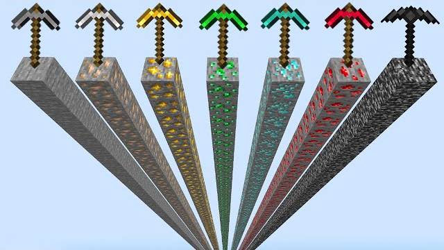 Какая кирка быстрее в эксперименте Minecraft?