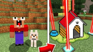 2 НУБА И ДЕВУШКА ПРО СТРОЯТ ДЛЯ СВОЕЙ СОБАКИ САМУЮ ЗАЩИЩЕННУЮ БАЗУ в МАЙНКРАФТ!