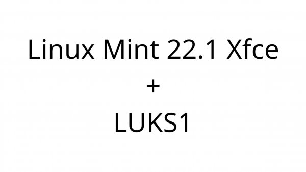 Установка Linux Mint 22.1 Xfce на LUKS1 (с шифрованием) и про один метод создания резервных копий ОС
