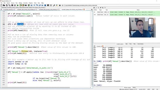 Tutorial 63 - Data analysis using pandas - Handling null data смотреть онлайн