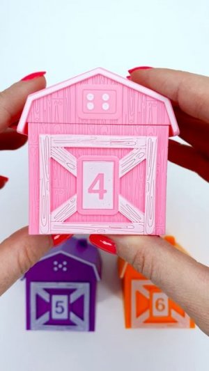 Считаем От 1 до 6 🔢🏠 Магнитные Цифры в Цветных Домиках