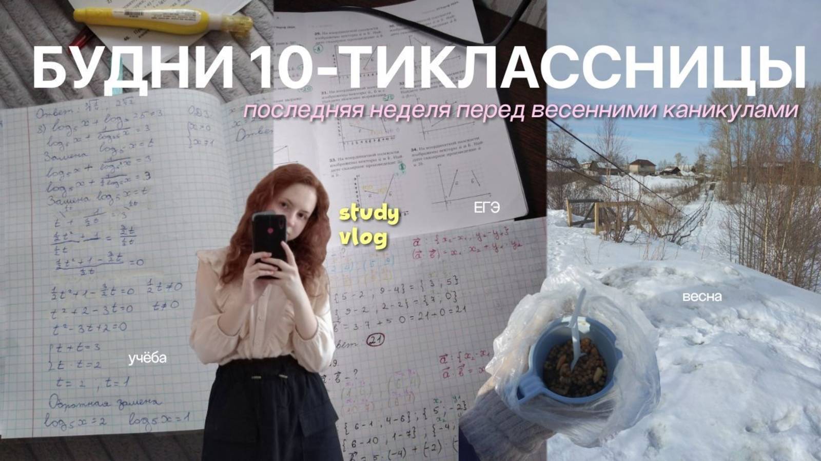 НЕДЕЛЯ ИЗ ЖИЗНИ 10-ТИКЛАССНИЦЫ | study vlog | будни, учёба, подготовка к ЕГЭ, весна, пишу проект смотреть онлайн