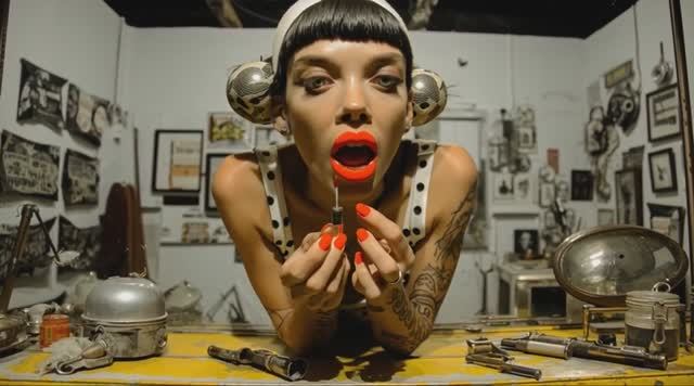 AI Music Video -Lipstick and Lead смотреть онлайн