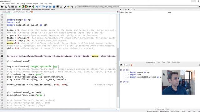 Tutorial 74 - What are Gabor filters and how to use them to generate features for machine learning смотреть онлайн