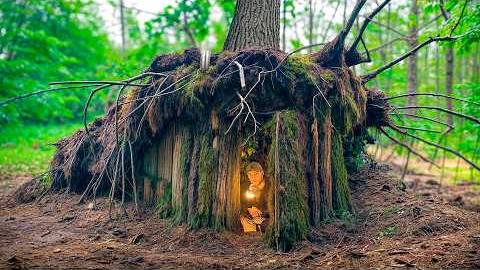 Уютное убежище под корнями дуба. смотреть онлайн