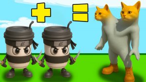 Эволюция Брейнрот Мема в сражение в brainrot run merge battle !