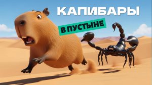 🐪🔥 Капибары в пустыне! Большое приключение в Сахаре 🏜️🐾