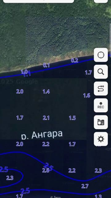 Глубины Енисея, Ангары, водохранилищ на этих реках и Байкала.