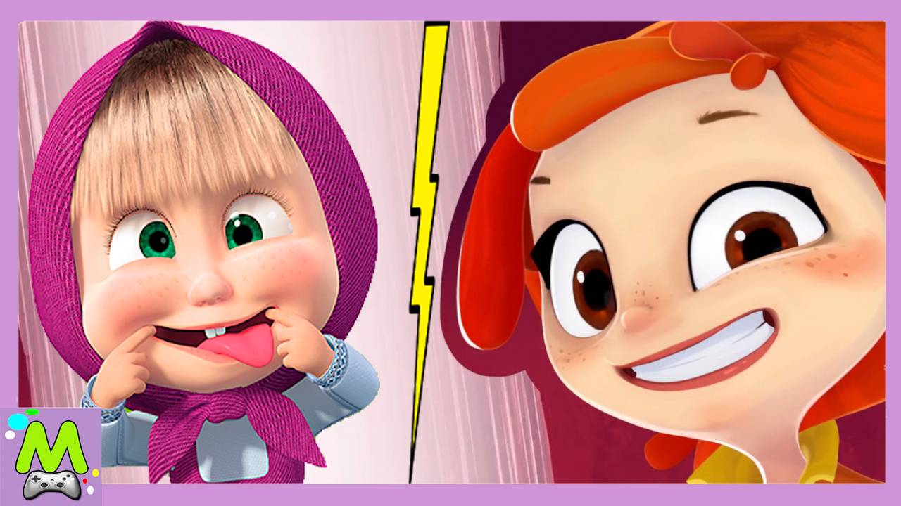 Маша и Медведь против Сказочного Патруля.Игры Догонялки на Ловкость с Мультгероинями. смотреть онлайн