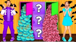 Челлендж Загадочная Коробка на Хэллоуин #челлендж #а4 #влада4 #прятки #игравкальмара #прикол