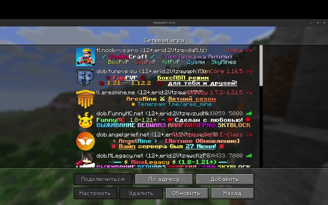 анархия в Minecraft