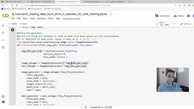 Tutorial 121 - Loading data directly from drive to train U-Net for semantic segmentation смотреть онлайн