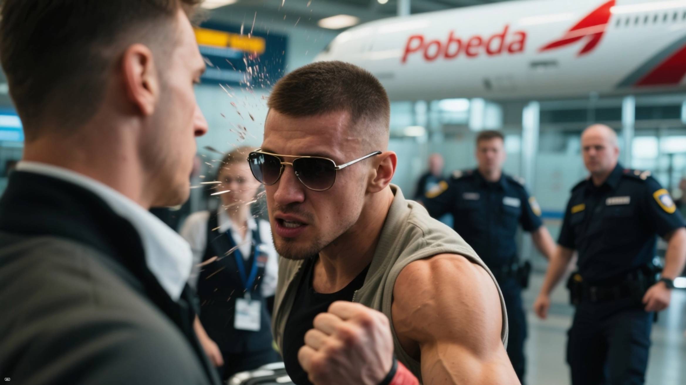 Пьяный Боец ММА устроил дебош в аэропорту и сломал челюсть сотруднику авиокомпании смотреть онлайн