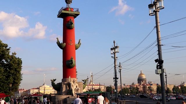 Летний вечер на стрелке Васильевского острова. Суббота, 26 июля 2025