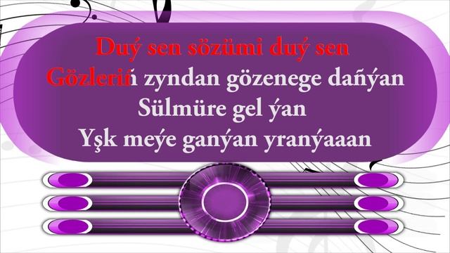 Atalat Ýazmämmedow Ft Söýli Aşyrmyradowa - Algyn Söýgim ( Karaoke )
