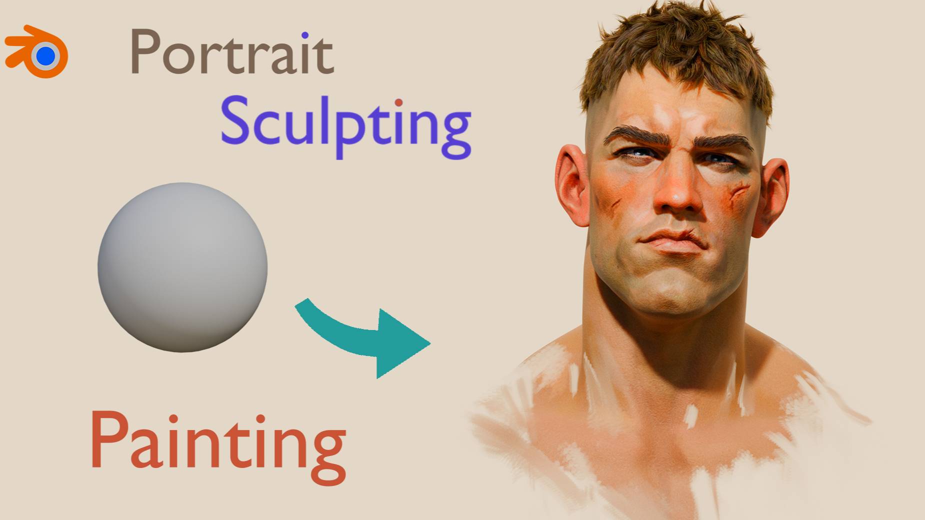 Создание портрета морского пехотинца в Blender