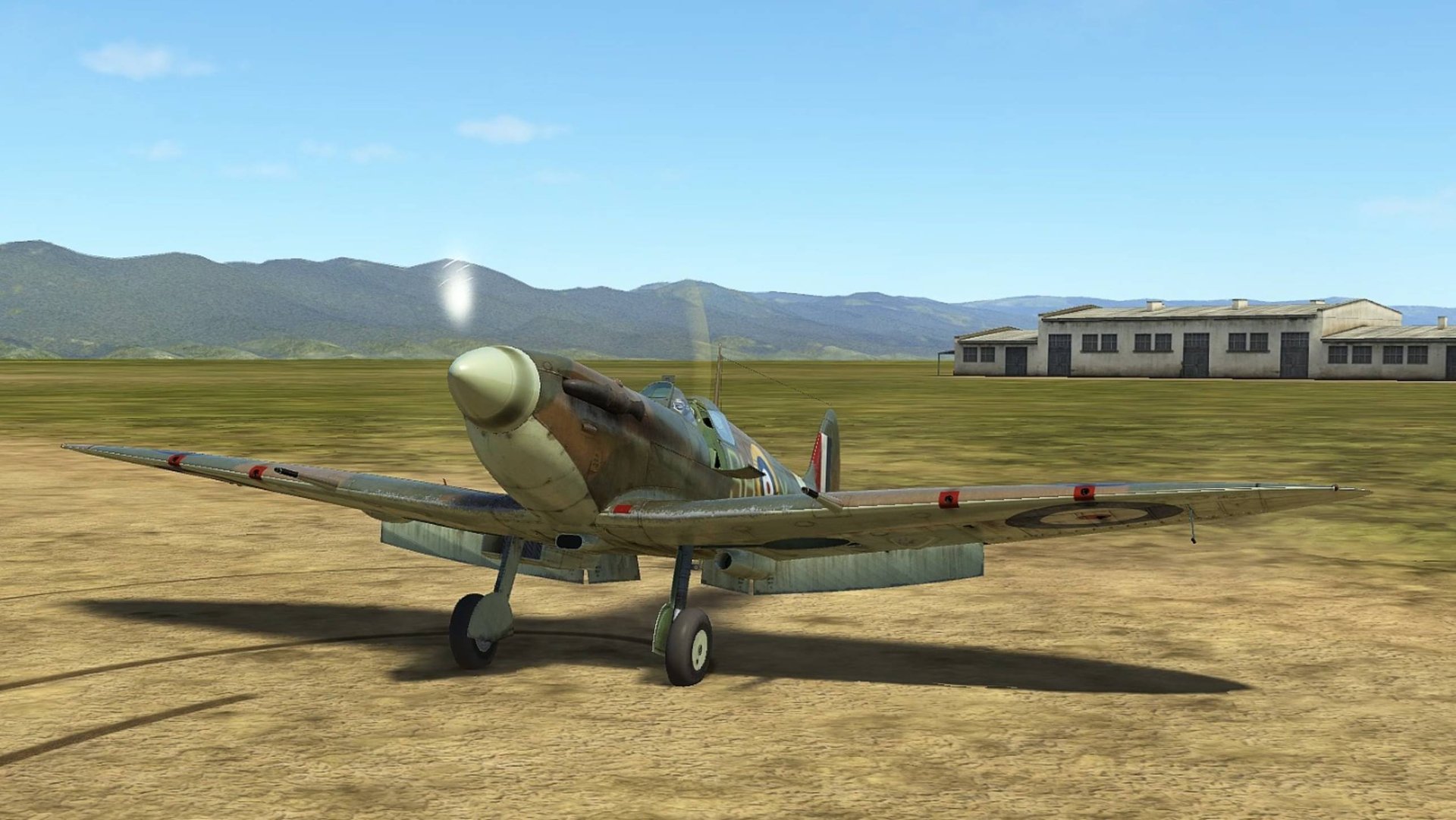 Spitfire -V против Bf109.