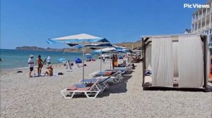 Крым Коктебель пляж Боро-Боро сегодня 26 июля 2025. Море и погода в Крыму сейчас. Обстановка