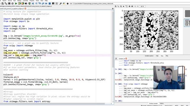 Tutorial 53 - Using texture to segment images (demo in python) смотреть онлайн
