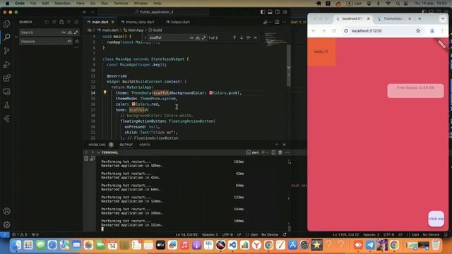Flutter | Scaffold - почему розовый? Навигация Синтаксис смотреть онлайн