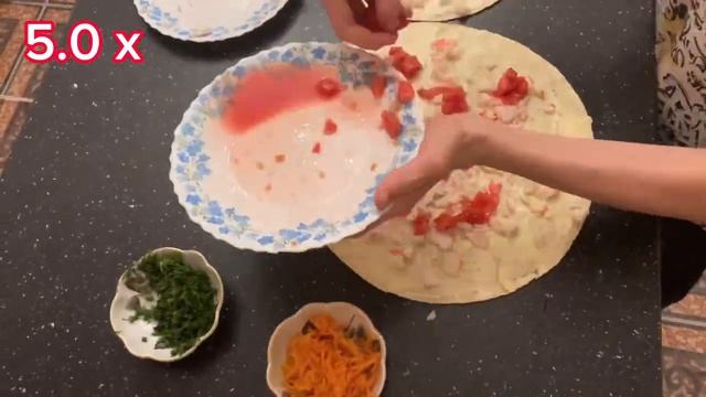 Рулет с крабовыми палочками