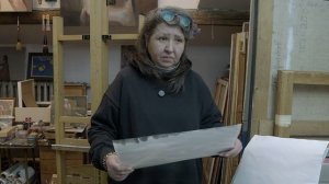 В мастерской художника Умит Бек