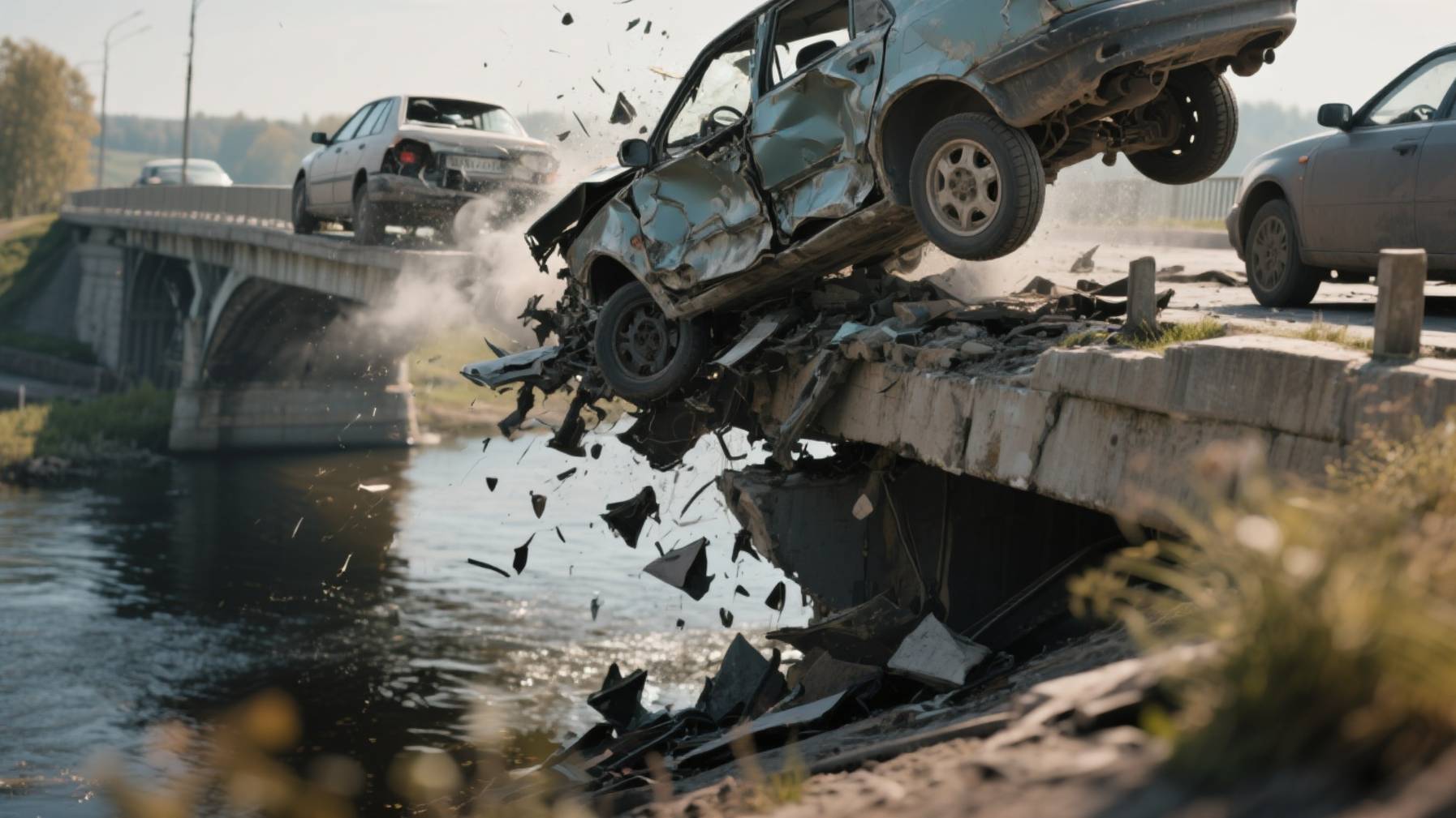 Трагическое ДТП в Дагестане: автомобиль с ребенком упал в реку смотреть онлайн