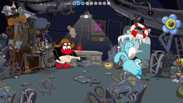 Смешарики прохождение #2.карты и запчасти