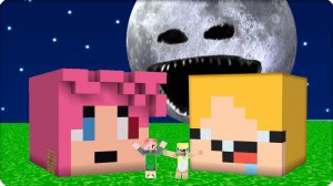 😬 ОБУСТРОИЛИ БАЗУ внутри ГОЛОВЫ НУБИКА vs ЛУНА ПРОСНУЛАСЬ в МАЙНКРАФТ! НУБИК