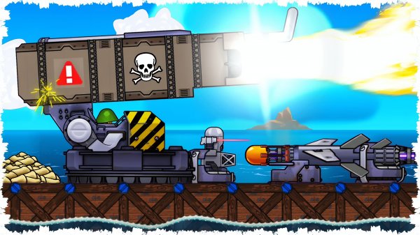 АРТИЛЛЕРИЙСКАЯ РАКЕТНАЯ СИСТЕМА!!! МОРСКОЙ БОЙ С СОВРЕМЕННЫМИ ПУШКАМИ В FORTS! #267