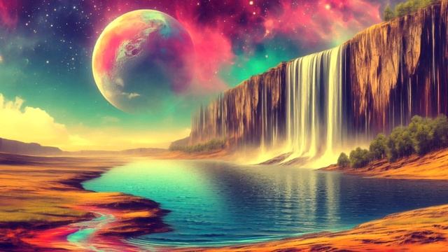 Waterfalls Around The Universe ｜ Soothing Music For Relaxing-(1080p24)