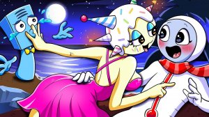 Свидание Фанфетти и Меркьюри на пляже при лунном свете… Пока Локки наблюдает в одиночестве...💔|