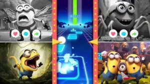 Пчела-миньон, Таракан-миньон, Динозавр-миньон, Миньоны в Плитки прыгают