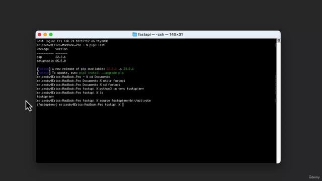 04-03. FastAPI and Virtual Environment Installation (Mac) смотреть онлайн