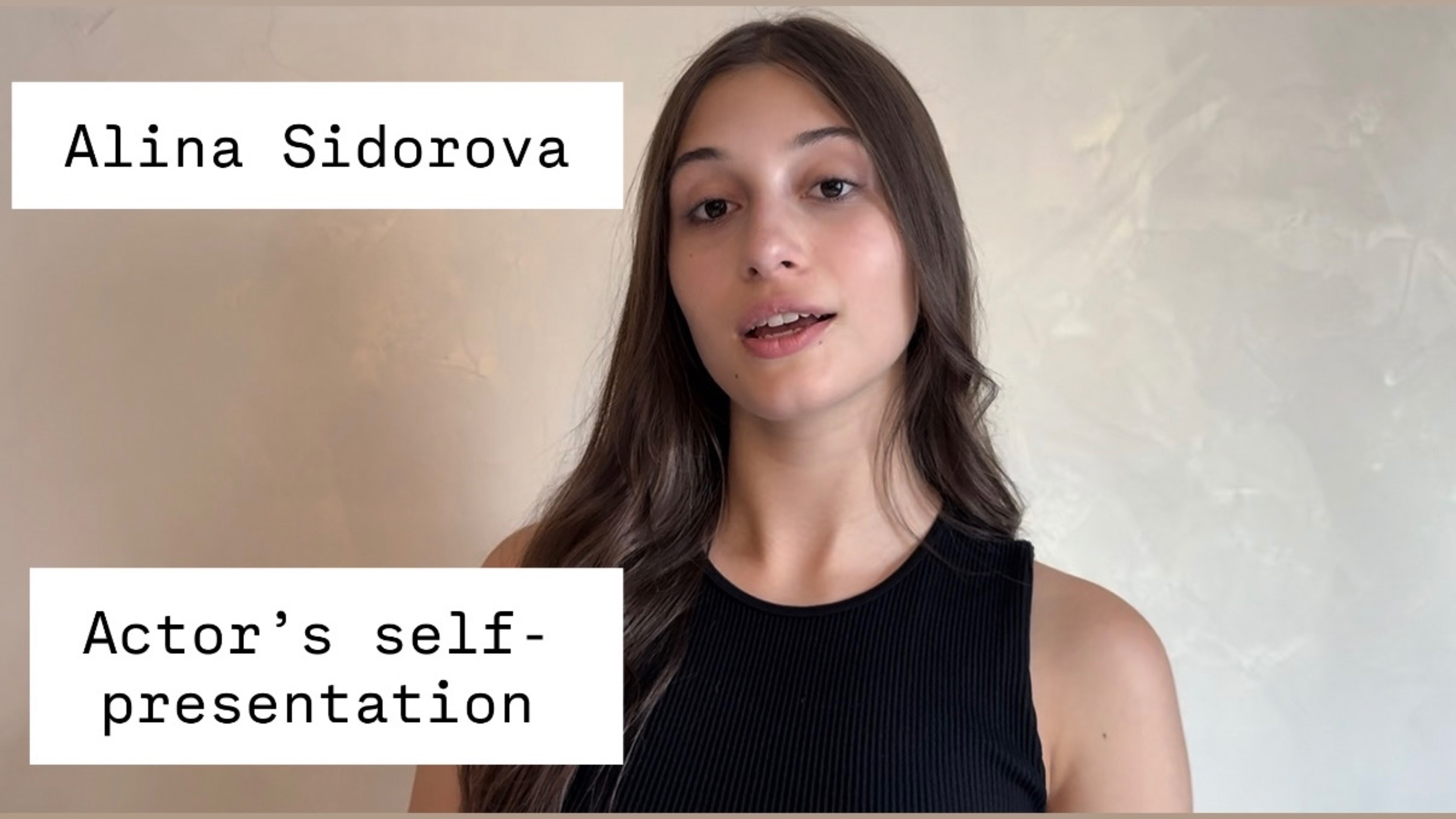 Alina Sidorova self presentation #actress #актерскаявизитка смотреть онлайн