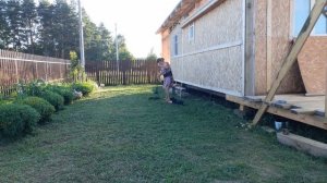 Пол крыши готово , занимаюсь делами,  Жизнь в Деревне