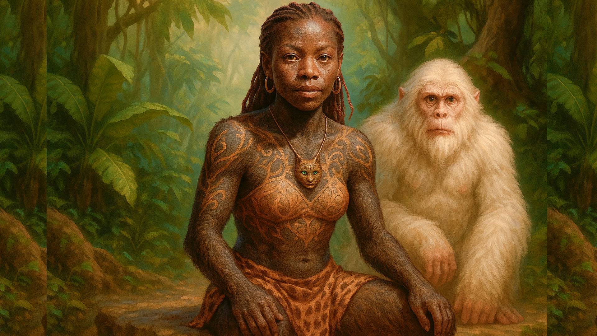 ЧЁРНАЯ КОРОЛЕВИШНА ДЖУНГЛЕЙ УЧИТ БЕЛОГО МЗУНГУ ЖИЗНИ в АФРИКЕ МТВАПА смотреть онлайн