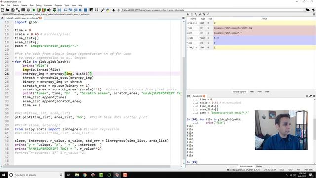 Tutorial 54 - Scratch assay analysis in python by using texture for segmentation смотреть онлайн