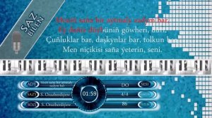 SUHAN ORAZBERDIÝEW _ MENIÑ SAÑA BIR AÝTMALY ZADYM BAR   (KARAOKE)