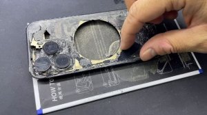 Как легко снять заднюю крышку iPhone 14 Pro с помощью лазера QianLi SU-8