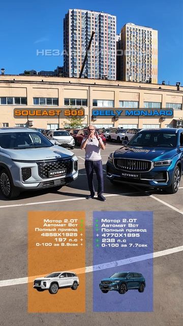 Soueast S09 и Geely Monjaro — кто кого? Сравниваем два китайских полноприводных кроссовера смотреть онлайн