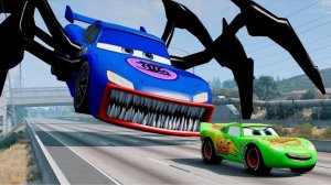 ЭПИЧЕСКИЙ ПОБЕГ ТАЧЕК ПРОТИВ ТРАНСФОРМЕРОВ БУРГЕРОВ В beamng