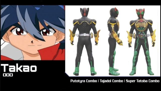 Beyblade G-Revolution crossover  Kamen Rider OOO