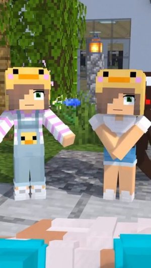 Двойняшки в Майнкрафте #shorts #майнкрафт #minecraft